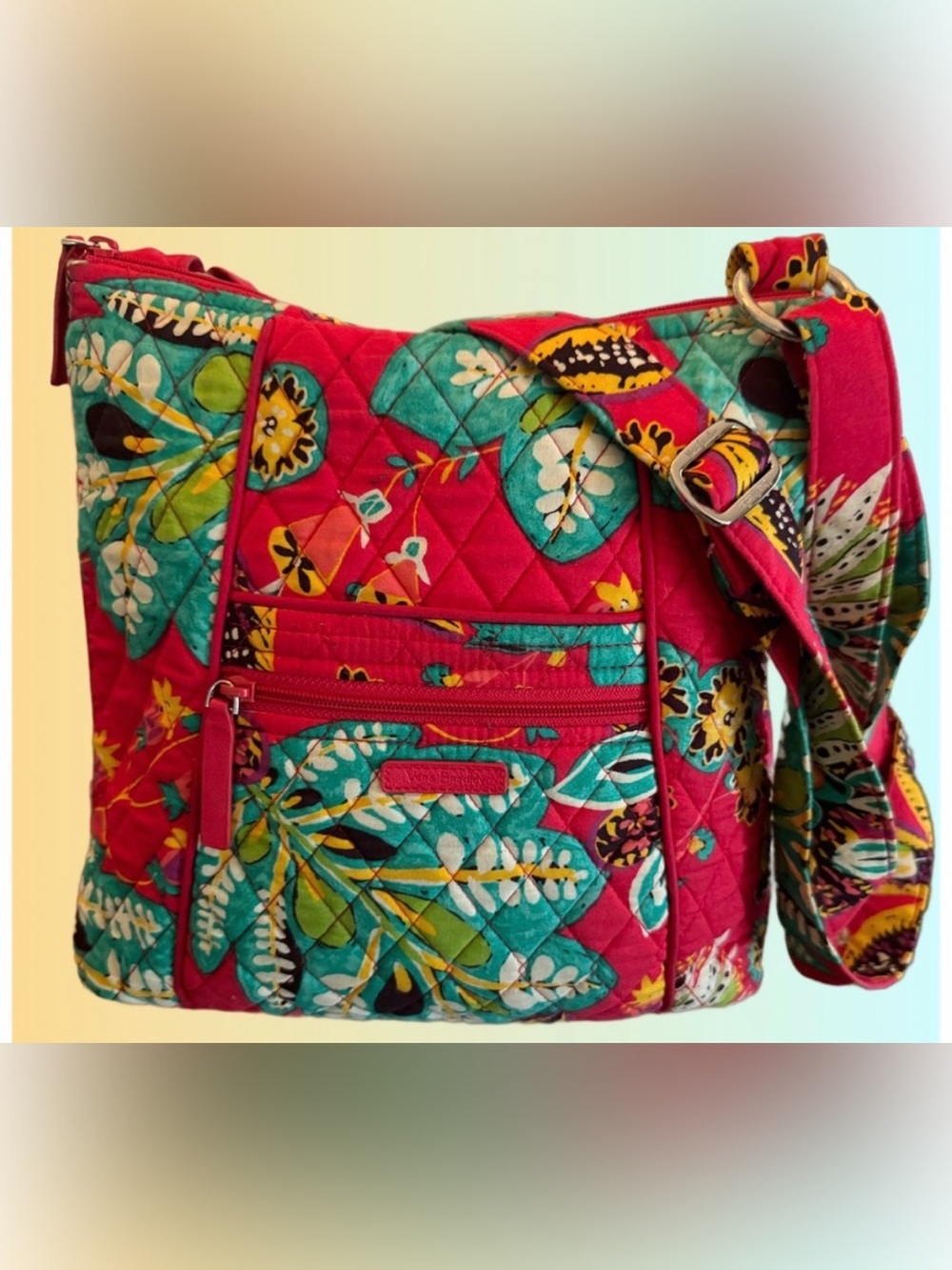 Vera Bradley Tropical Rumba Quilted Crossbody Bag. Rank A
